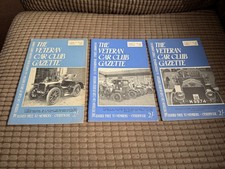 3 issues Veteran Car Club Gazette 1956-1960 - Magazine - All Listed and Shown
