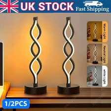 Table Bedside Desk Night Lamp Light, USB Powered LED for Reading & Hallway 1/2PC