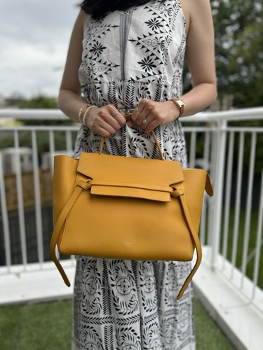 Celine mini belt bag yellow - belt, in
