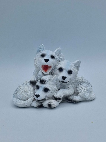 North white wolf trio - wolf,