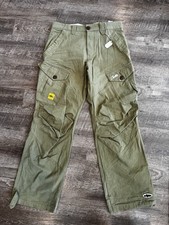Corteiz Men Green Cotton Cargo