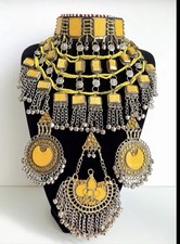 Yellow afghan full jewellery - yellow,