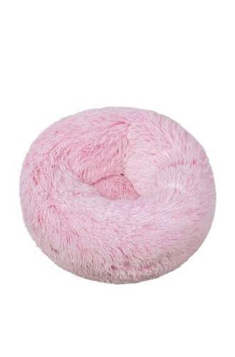 Pink white pet bed - pink, warm