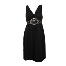 New Black Chiffon Silk Sequin