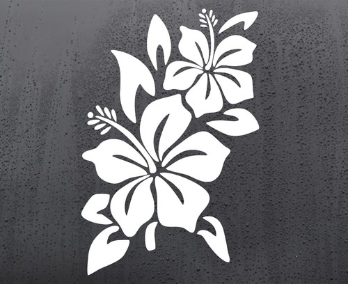 Hibiscus flowers vinyl - hibiscus,