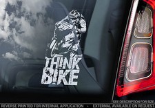 THINK BIKE! - Nicky Hayden Car Window Sticker - #69 - Proceeded to Charity - V03