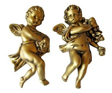 Vintage Wall Cherub Angel Set