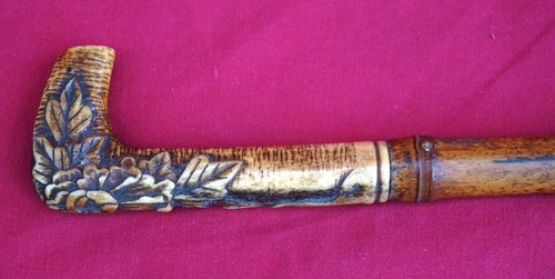 Japanese carved deer antler - japanese,