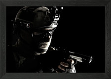 Shooting pistol Framed Wall