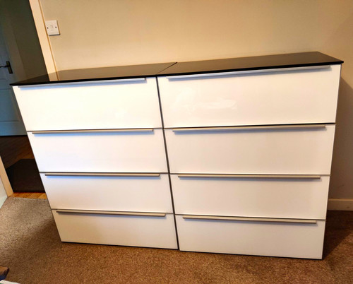Nolte white chest drawers 4 - chest,