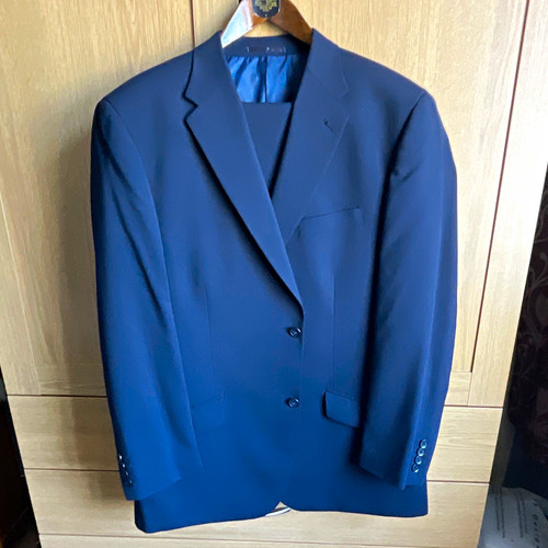 Moss bros navy piece suit - bros,