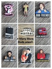 FUNNY TV JOKE RUDE Shoe Charms FOR CROCS MIX & MATCH DISCOUNT ON SHOP 1000+CHARM