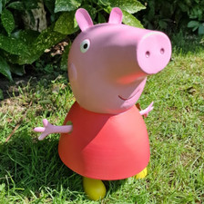 Metal Wobbly Peppa Pig Pink Pig Garden Ornament Statue Sculpture Decoration
