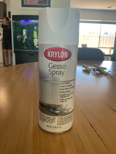 Krylon white gesso spray 11oz - krylon,