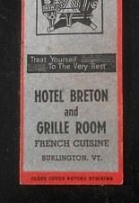 1940s Arrow Match Hotel Breton