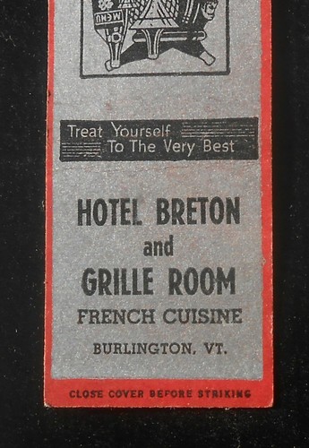 1940s arrow match hotel breton - match,