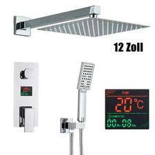 Chrome-plated shower mixer for concealed installation 12'' Showerhead Shower mix