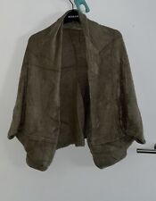 NWOT NEW LADIES TAUPE ACRYLIC STRETCH  WARM SHRUG TOP SIZE 14 16