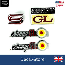 Datsun Sunny GL B210 120Y Front Grille Rear & Fender Badge Emblem