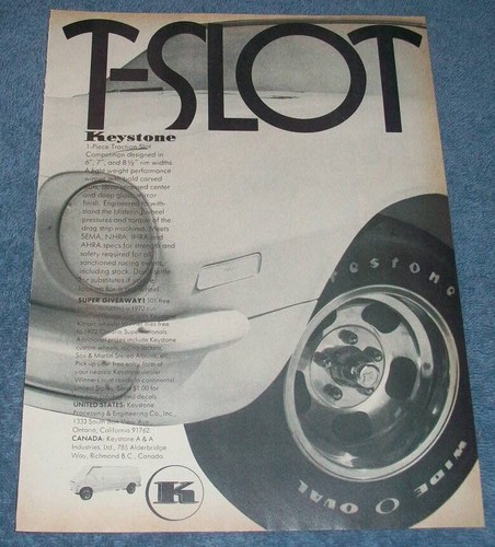 1972 keystone traction slot - 1972,