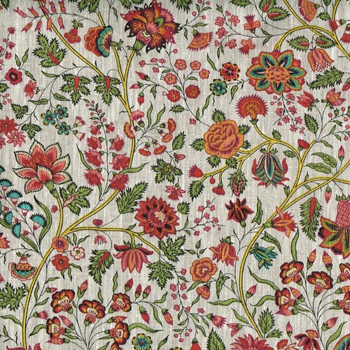 Textiles français les - les, fleurs