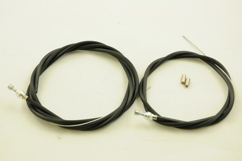 Ribbed outer black brake cable - ribbed,