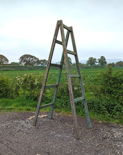 A RECLAIMED PAINTERS / DECORATORS TRESTLE / RETAIL DISPLAY / LADDER M1970