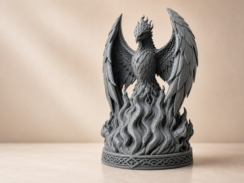 Phoenix rising from flames - phoenix,