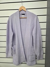 M&S LADIES LILAC KNIT LONGLINE