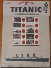 Titanic 100th Anniversary Royal Mail Commemorative Stamp Collection Sheet #1480