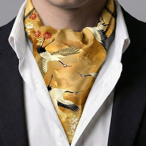 Genuine silk gold floral - genuine,
