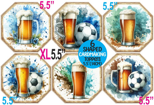 Beer football male - beer+football, card