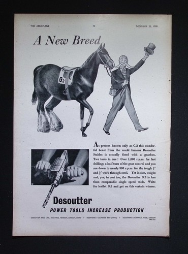 Original 1950 advert - advert, desoutter