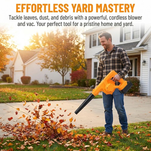 Cordless leaf blower - blower, for
