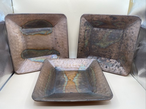 Vintage copper square bowl - vintage,