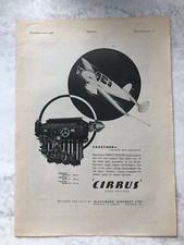 1946 Aircraft Advert BLACKBURN CIRRUS AERO ENGINES MINOR MAJOR  MILES GEMINI