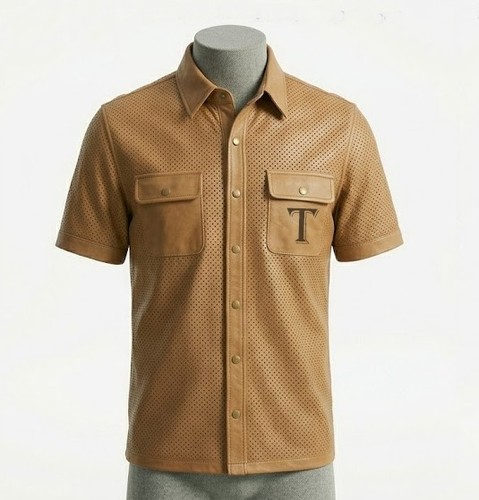 Men perforated tan - perforated, sheepskin