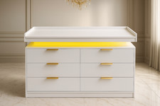 Luxury White LED Chest of