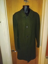 Men's sage green Odermark Tiroler Loden wool Coat Austria Size 40 regular 