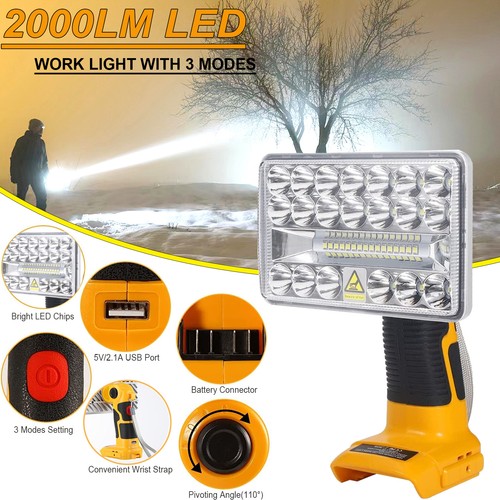Led work light - flashlight, for