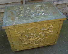 Vintage brass coal - vintage, box
