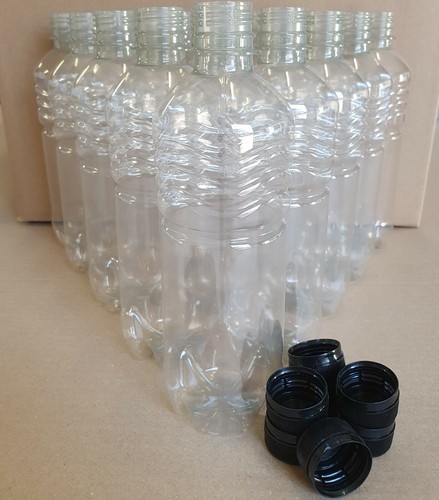 Clear plastic 500ml - clear,