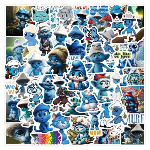 60x cute smurf - smurf, cat