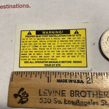 1 NOS MTB GT STS SEAT POST