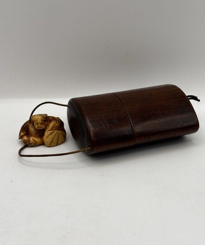 Antique japanese case wood - japanese, 2-case