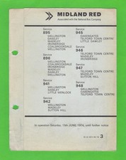 Midland Red Timetable - 895