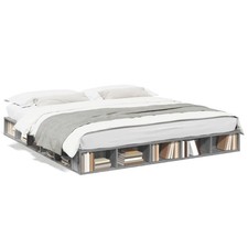 Bed Frame Grey Sonoma 180x200