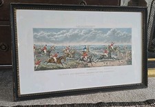 John Dean Paul Leicestershire Hunting Print  In Hogarth Frame 30" X 19" No 2