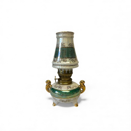 Vintage lustre porcelain brass - vintage,
