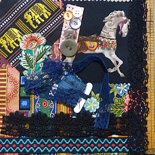 Small mixed fabric scraps - 10,